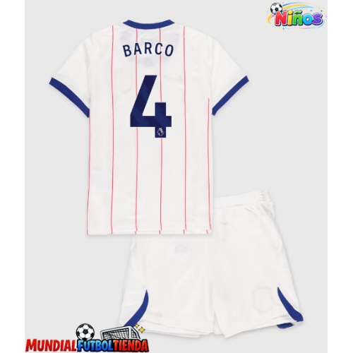 Camiseta Chelsea Valentin Barco #4 Tercera Equipación Replica 2026-27 para niños mangas cortas (+ Pantalones cortos)